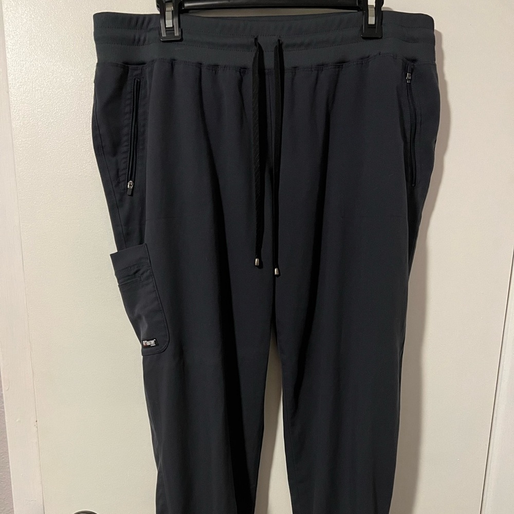 Spandex Stretch Grey’s Anatomy by Barco XL Steel Grey Eden Jogger Scrub Pants